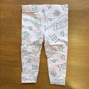 Nike Kids Leggings - Light Pink and Grey